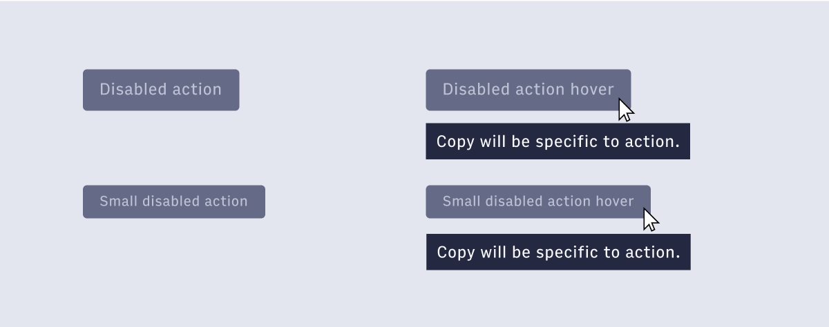 Disabled Button Example