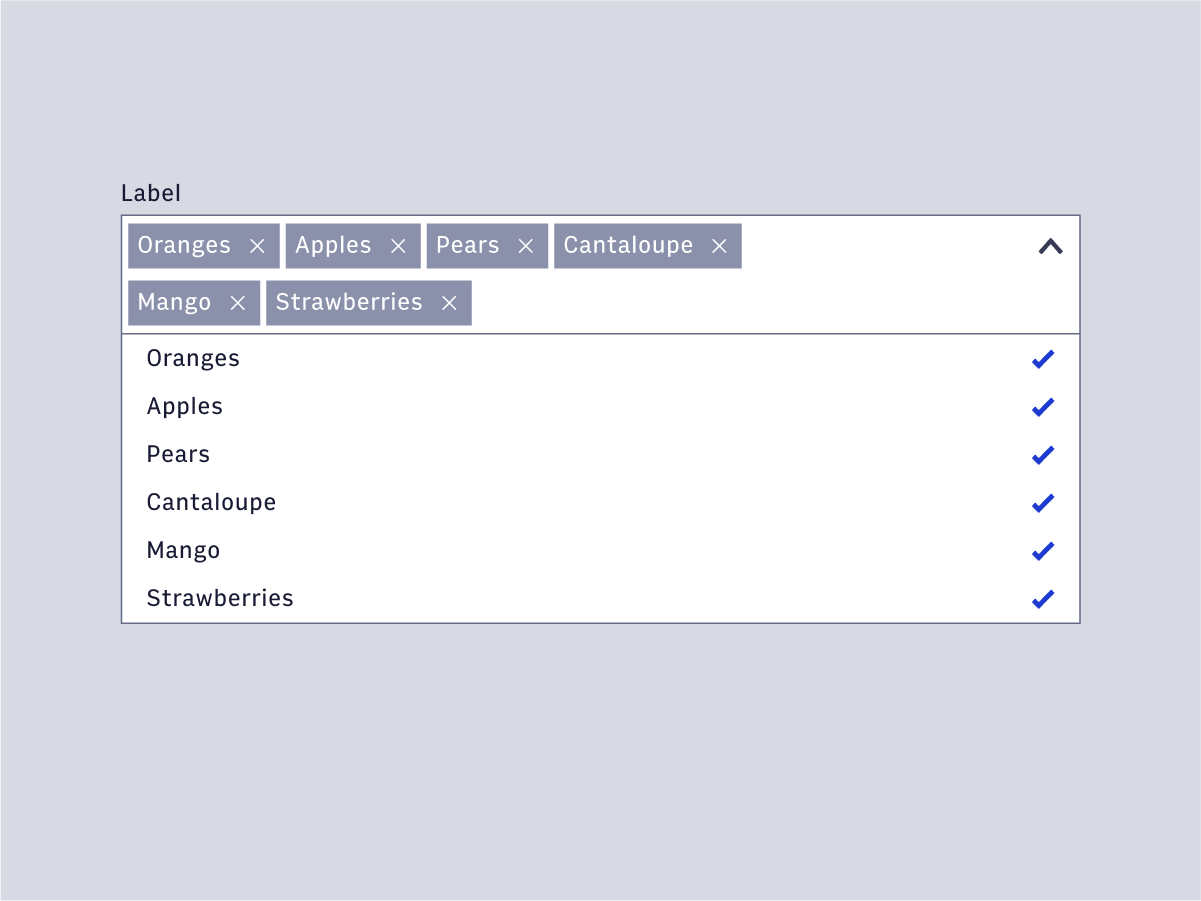 Expanded + Activated dropdown